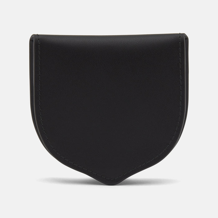 Black Leather Tray Purse