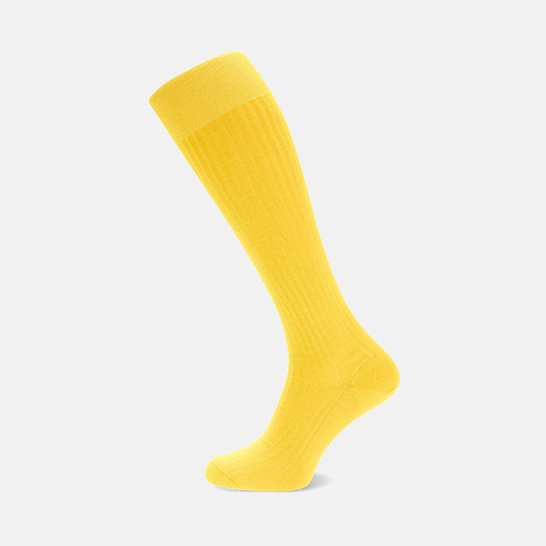 View 1 of product Bright Yellow Long Cotton Socks
